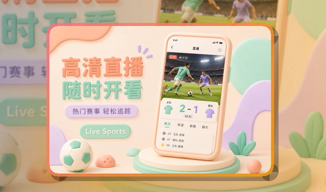 斜切下载区 · App安装入口 · 多场赛事切换更清楚界面展示